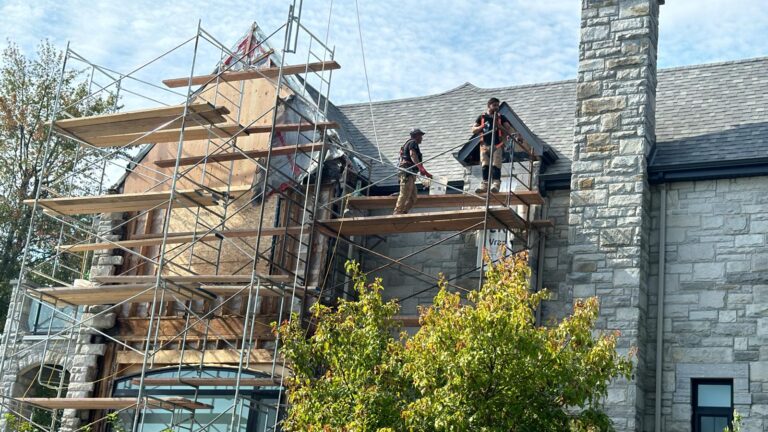 Masonry and brick repointing project