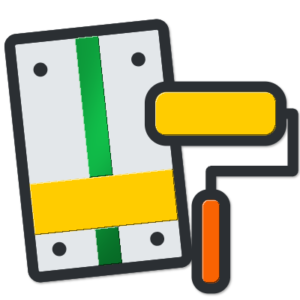 Plastering, painting and drywall icon