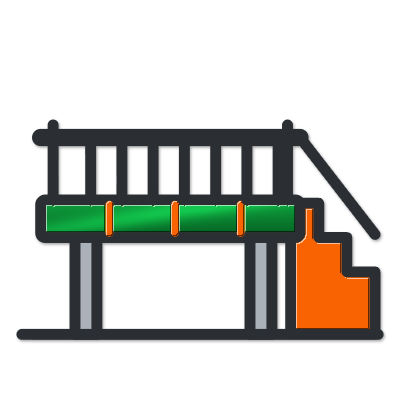 Decks, balconies and porches icon