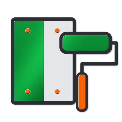 Plastering, painting and drywall icon