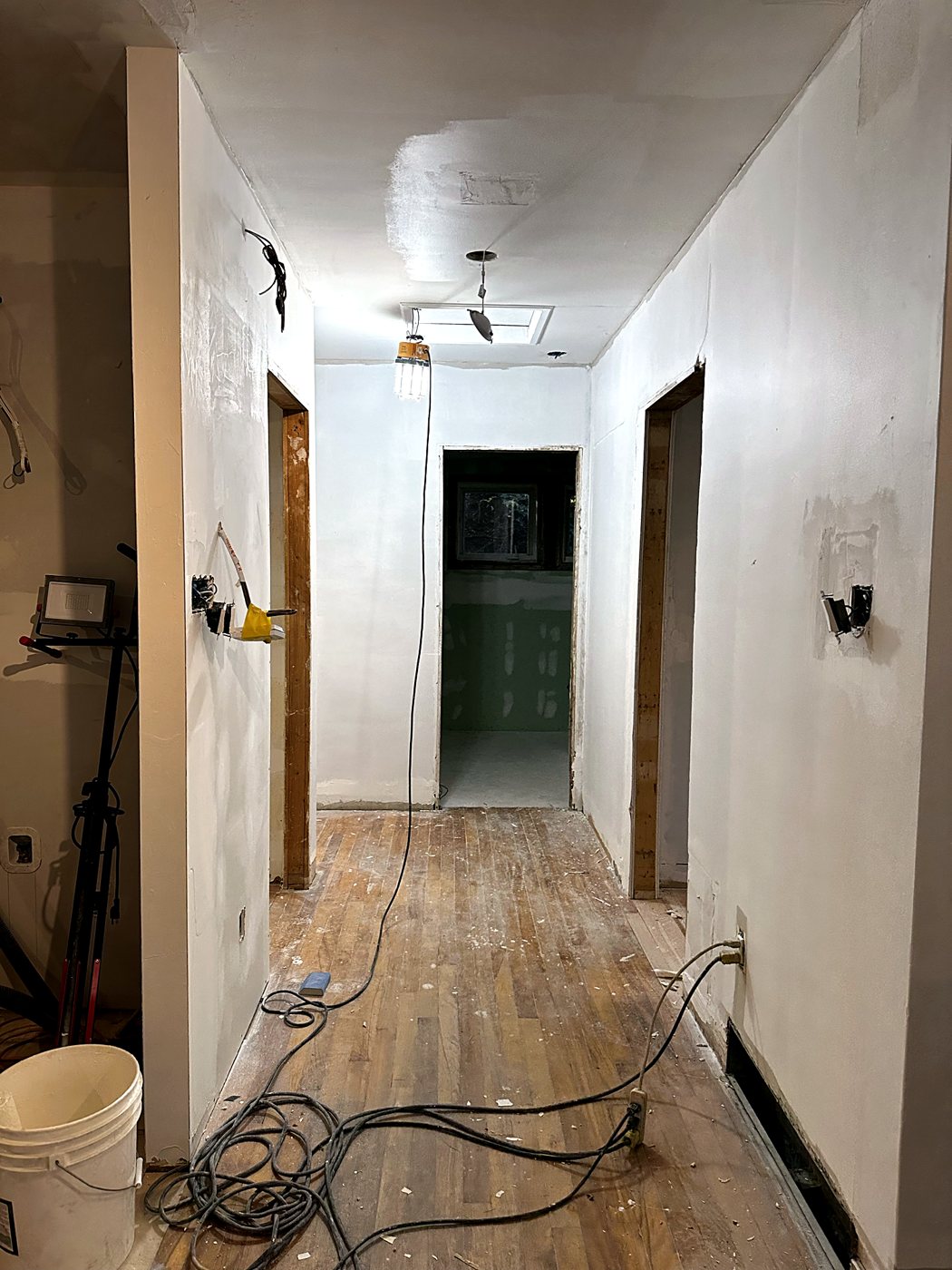 Hallway before – full home renovation in Hudson by Buildrex Construction