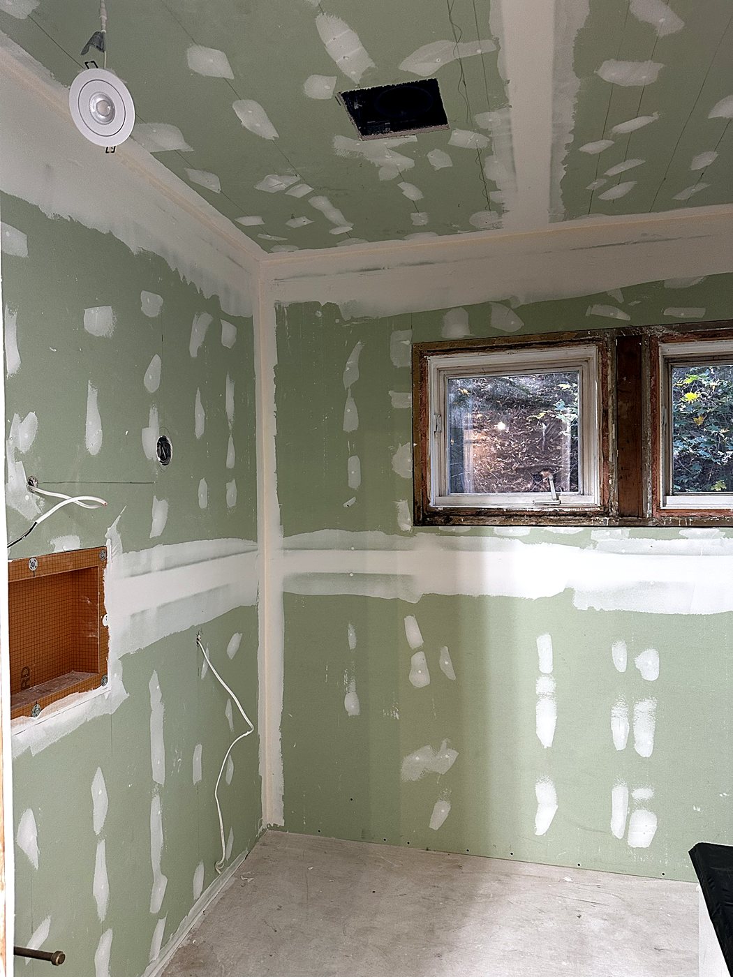 Bathroom: new walls – full home renovation in Hudson by Buildrex Construction